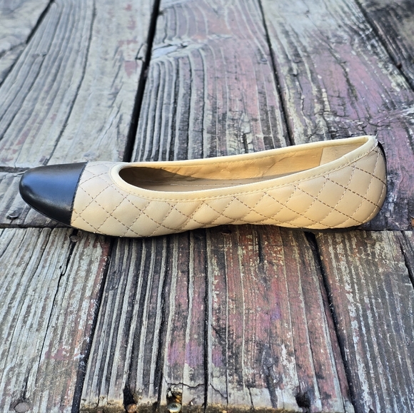 Neiman Marcus, Womens Flats Loafers, Black, Tan, Size 7.5 - Picture 3 of 12